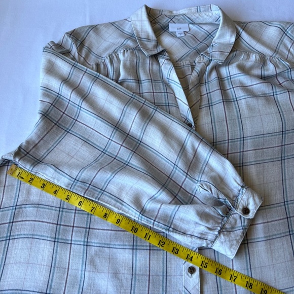 J. Jill plaid soft flannel button down top - Picture 6 of 9